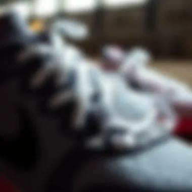 Close-up of Nike running shoes showcasing quality materials