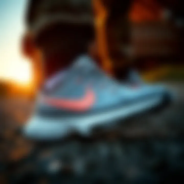 Athlete selecting the perfect Nike shoes for outdoor activities