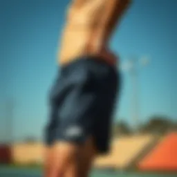 Stylish Nike sports shorts showcasing innovative design