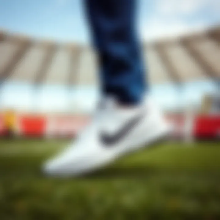 Nike turf shoes showcased on a vibrant playing field