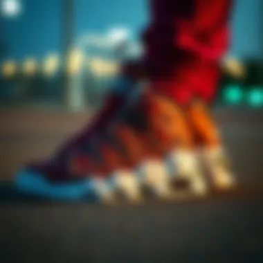 Nike Uptempo sneaker design showcasing bold styling and innovative features