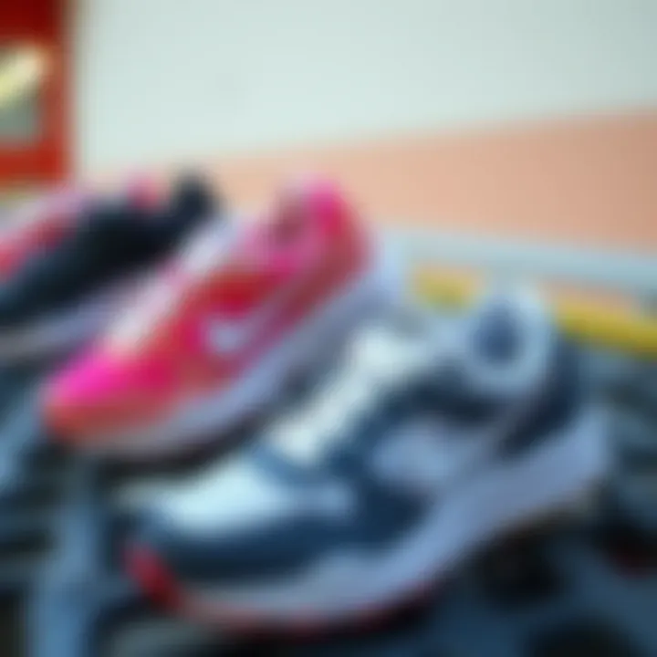 Nike women's shoe collection showcasing variety