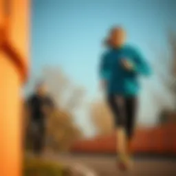 Nike Zoom technology in action during a run