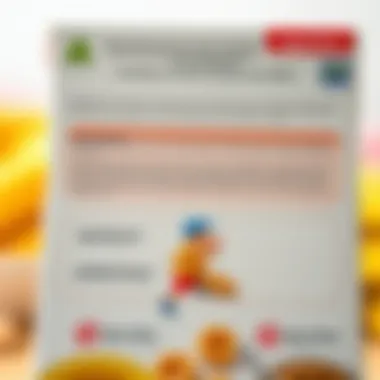 A close-up of a nutritious sugar-free cereal box with ingredients