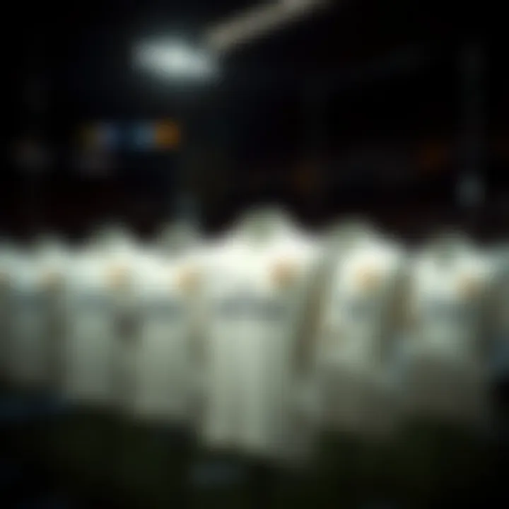 Display of different Real Madrid jersey designs over the years