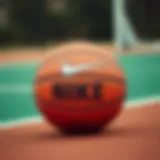 High-quality Nike basketball showcasing its unique design