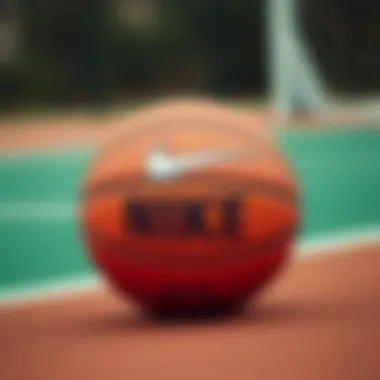 High-quality Nike basketball showcasing its unique design