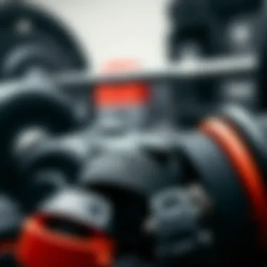 Close-up of powerlifting gear and apparel