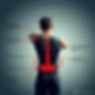 Diagram illustrating preventive measures for back pain