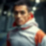 Dynamic athlete showcasing modern sports apparel