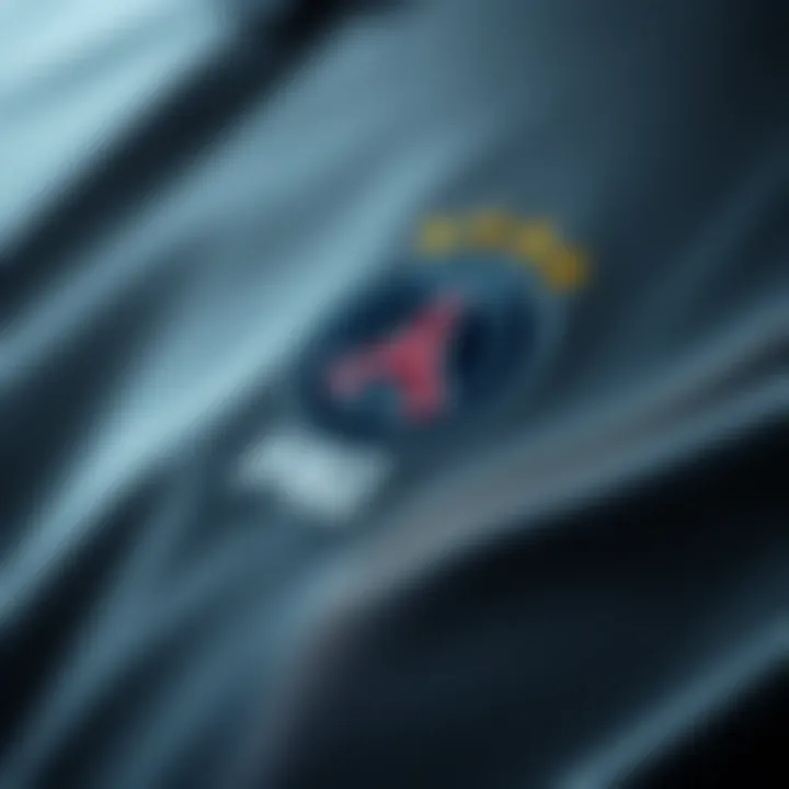 Close-up of innovative fabric technology used in PSG apparel