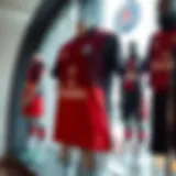 Stylish PSG sportswear collection displayed on mannequins