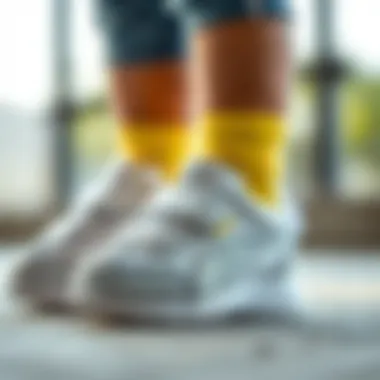 Close-up of Puma baby sports shoes showcasing comfort features