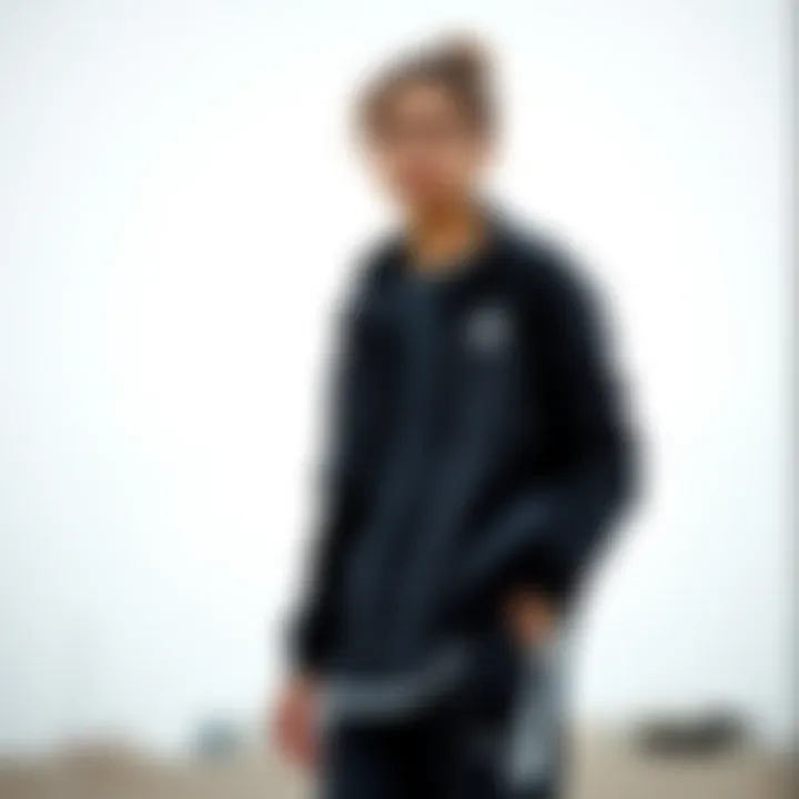 Casual outfit featuring a Puma cardigan combined with sportswear.