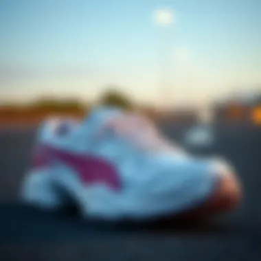 Close-up of Puma Halısaha shoes showcasing design features