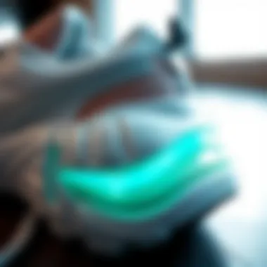 Close-up of the cushioning technology in Puma shoes