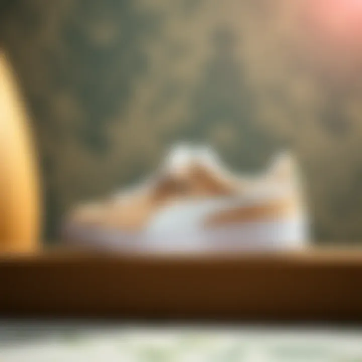 Elegant Puma Suede Mayu shoes showcased on a stylish background