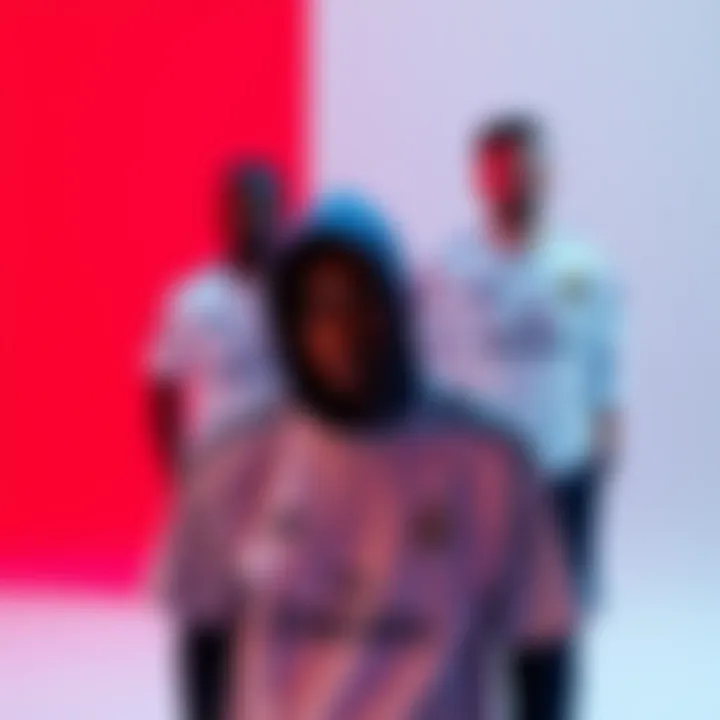 Stylish layout featuring Real Madrid apparel