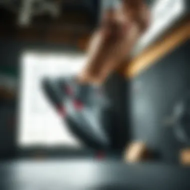 Athlete performing a dynamic workout wearing Reebok CrossFit sneakers