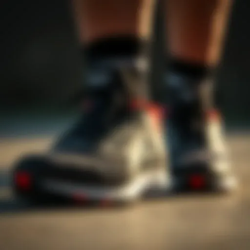 Close-up view of Reebok CrossFit shoes showcasing innovative design