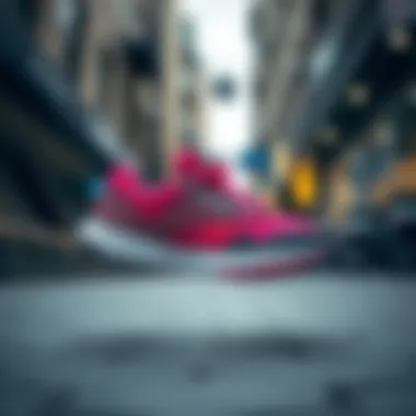 Stylish Reebok CrossFit shoes displayed in an urban setting