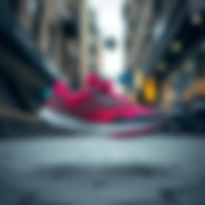 Stylish Reebok CrossFit shoes displayed in an urban setting