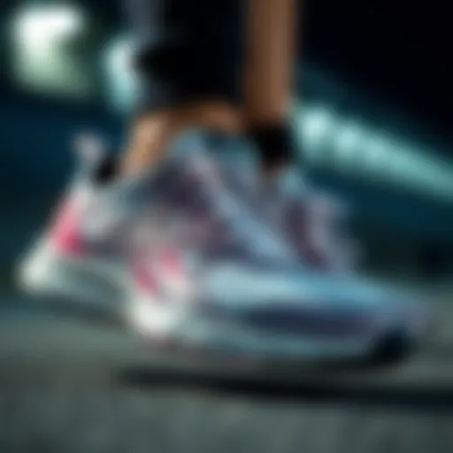 Performance Features of Reebok Running Shoes Dynamic running shoes showcasing performance features