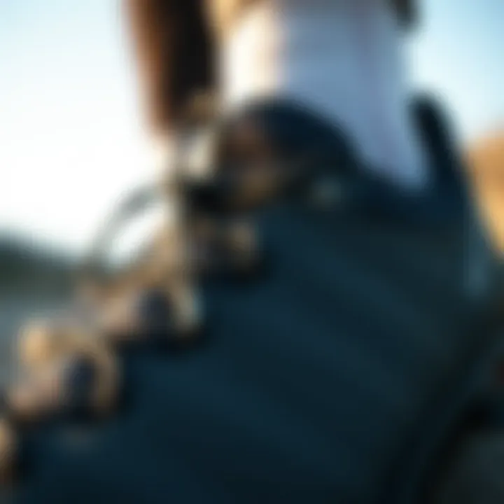 Close-up view of the innovative materials used in Salomon Cross Hike 2 Gore-Tex