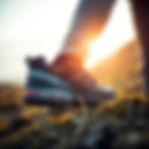 Dynamic outdoor setting showcasing the Salomon Cross Hike 2 Gore-Tex in action