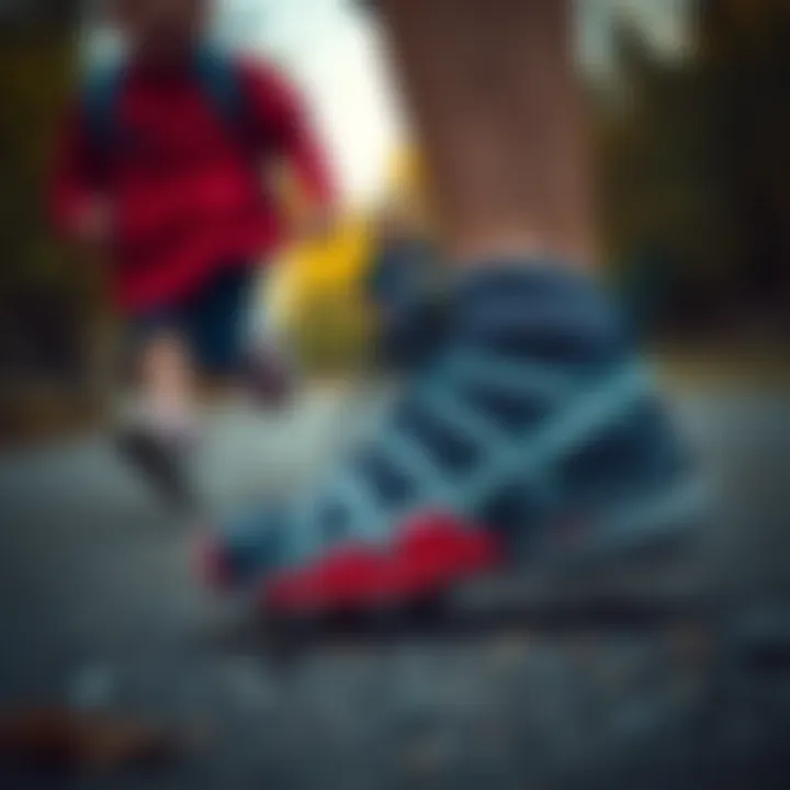Children running and playing in Salomon footwear.