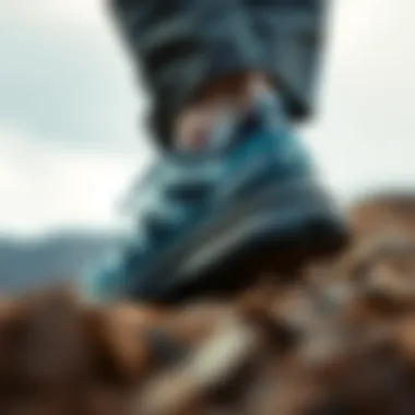 Close-up of the advanced materials used in Salomon Quest 4D GTX Forces 2