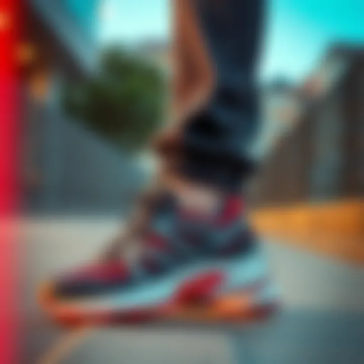 Stylish urban outfit featuring Salomon sneakers