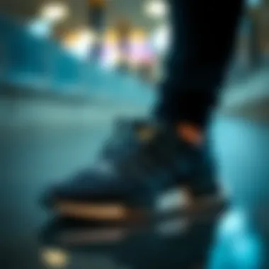 Trendy black Adidas sneakers in fashion