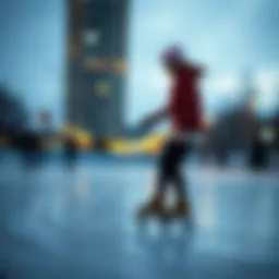 Skating activity showcasing balance and agility