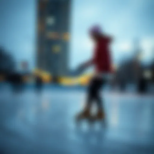 Skating activity showcasing balance and agility