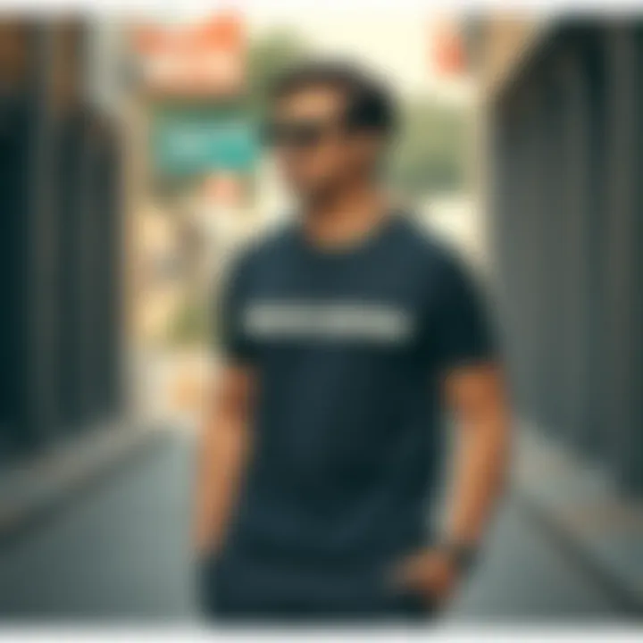 Casual look featuring a Skechers shirt in daily life