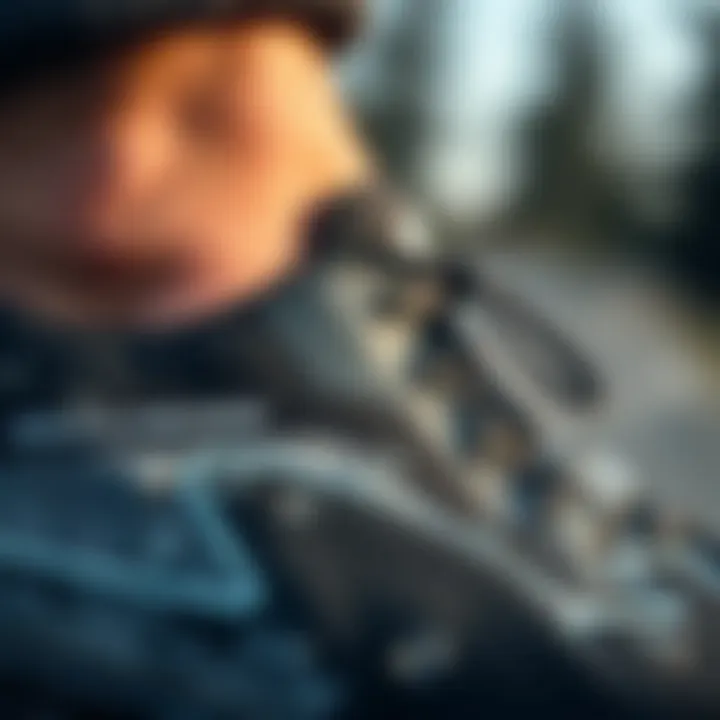 Close-up of Skechers waterproof material