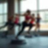 Dynamic movement in aerobic exercise