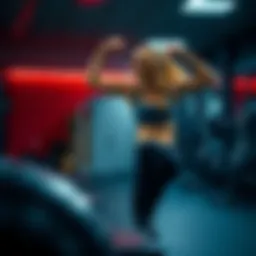 Dynamic workout scene showcasing pump effects