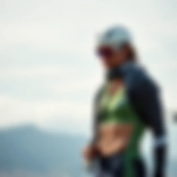 Choosing the Right Gear Athlete choosing suitable gear for optimal performance