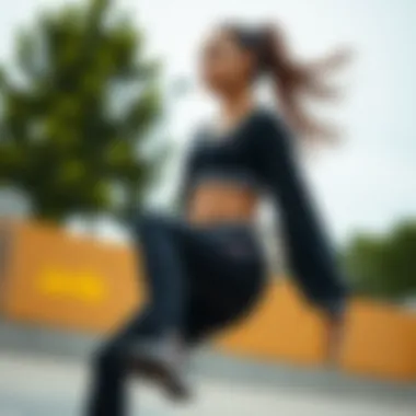 Trendy sportswear for rhythmic activities