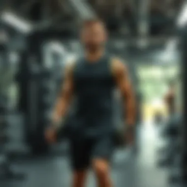 A well-organized gym environment illustrating the importance of proper sports attire