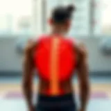 Illustration depicting stress and back pain connection