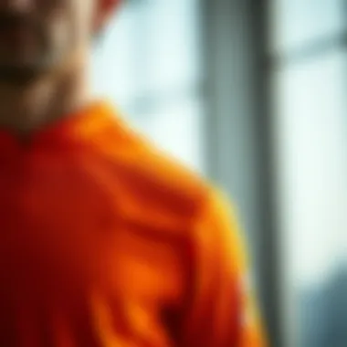 Stylish sports clothing designed for optimal shoulder mobility.