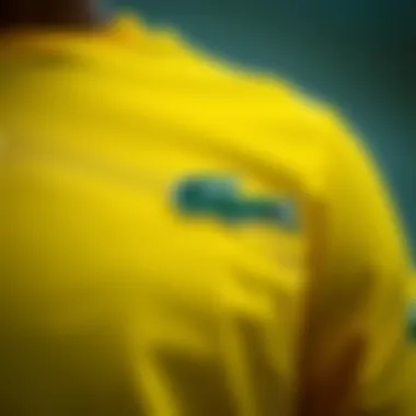 Close-up of T Clip Lacoste detailing