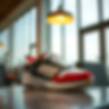 Stylish Tayger sports shoes displayed in a modern setting