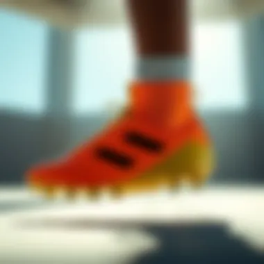 Stylish football boots showcasing modern design elements