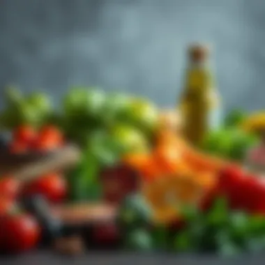 Nutrient-Rich Foods for Hormone Health A vibrant display of nutrient-rich foods that support testosterone levels.