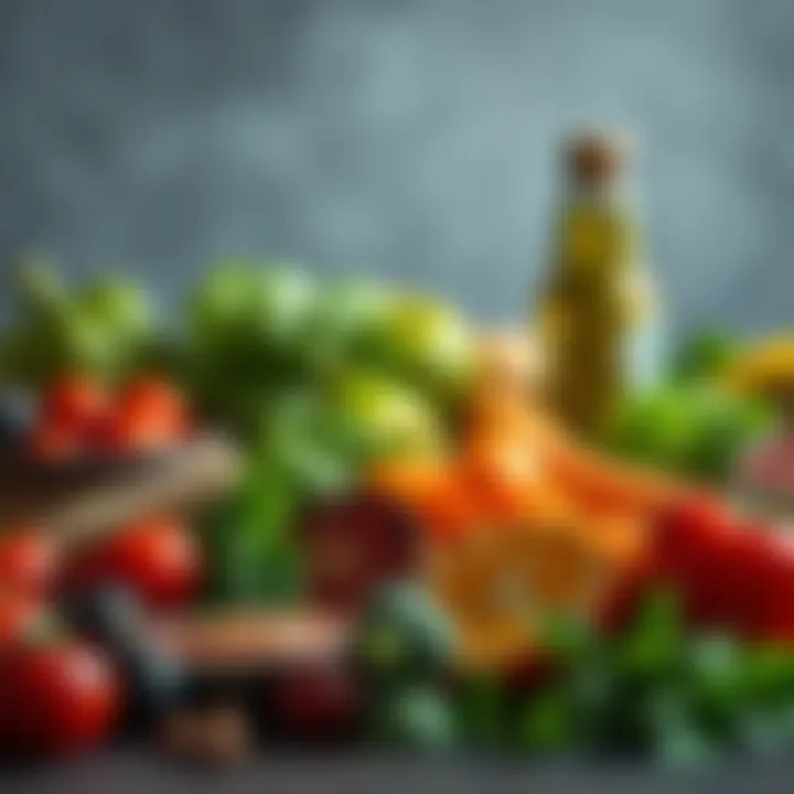 Nutrient-Rich Foods for Hormone Health A vibrant display of nutrient-rich foods that support testosterone levels.