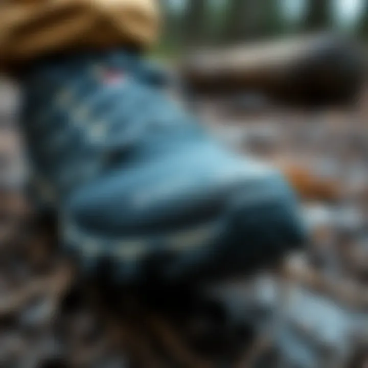 Unique Tread Pattern of Hedgehog Fastpack Detailed view of The North Face Hedgehog Fastpack shoes showcasing the unique tread pattern